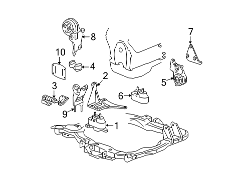 2007 Chevy Malibu Engine Mounting Diagram