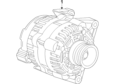 2016 Cadillac Escalade Alternator Diagram 1 - Thumbnail