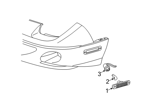 1999 Pontiac Sunfire Front Lamps - Side Marker Lamps Diagram