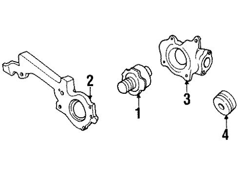 1995 Cadillac Seville Cooling System, Radiator, Water Pump, Cooling Fan Diagram 1 - Thumbnail