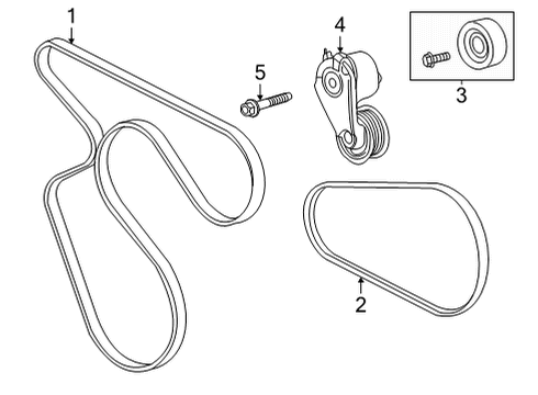 2023 Chevy Express 2500 Belts & Pulleys Diagram 2 - Thumbnail