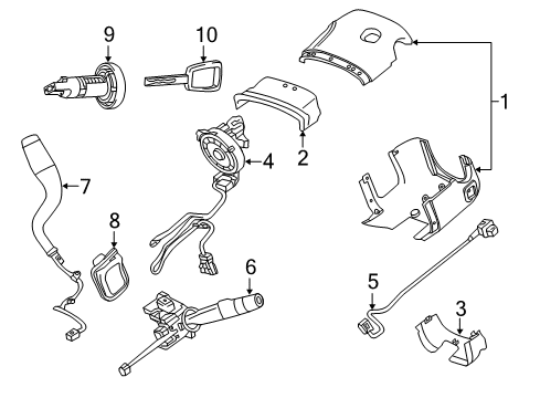 2019 GMC Yukon XL Ignition Lock Diagram