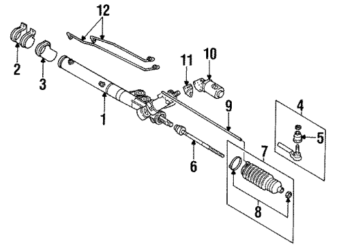 1993 Cadillac Allante Steering Gear Diagram