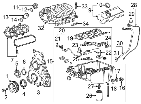 2016 GMC Sierra 1500 Intake Manifold Diagram 1 - Thumbnail