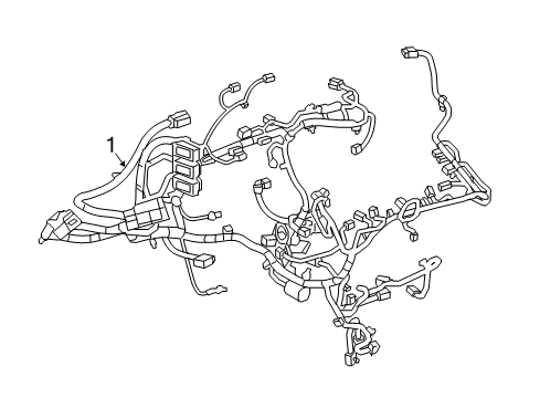 2020 Cadillac XT5 Harness Assembly, Eng Wrg Diagram for 84983032