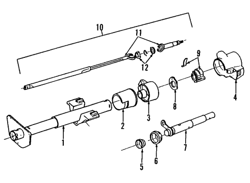 1994 Chevy Impala Steering Column, Steering Wheel Diagram