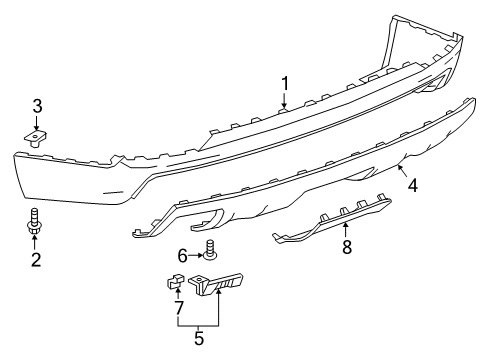 2017 GMC Terrain Rear Bumper Diagram