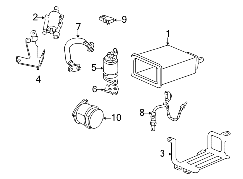 1998 Cadillac Seville Emission Components Diagram