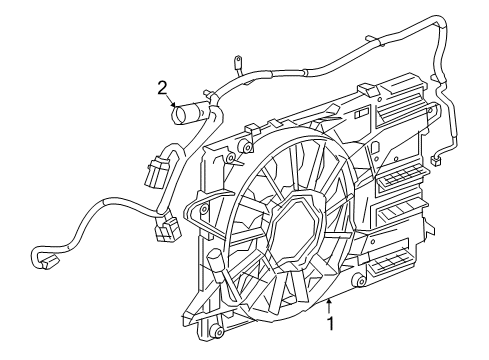 2017 Chevy Malibu Harness Assembly, Eng Cool Fan Wrg Diagram for 84153712