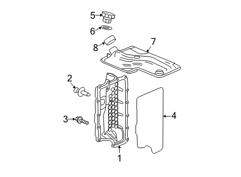 2010 Chevy Malibu Seal,Trans Fluid Level Indicator (O Ring) Diagram for 24238738