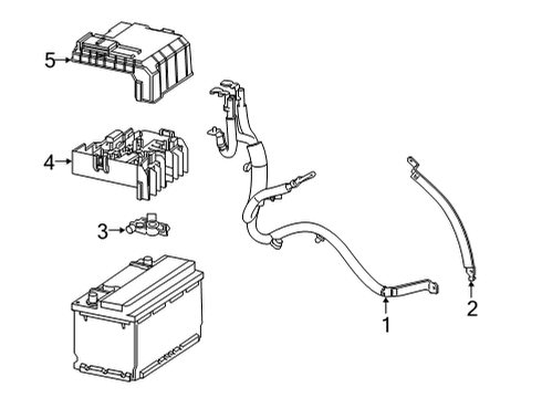 2021 Cadillac Escalade Battery Cables Diagram 2 - Thumbnail