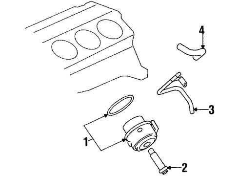 2004 Oldsmobile Silhouette Oil Cooler Diagram