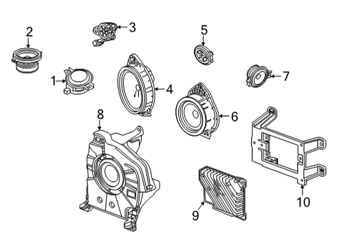 2022 GMC Yukon Sound System Diagram 3 - Thumbnail