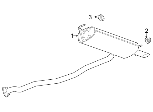 2024 Buick Encore GX Exhaust Components Diagram