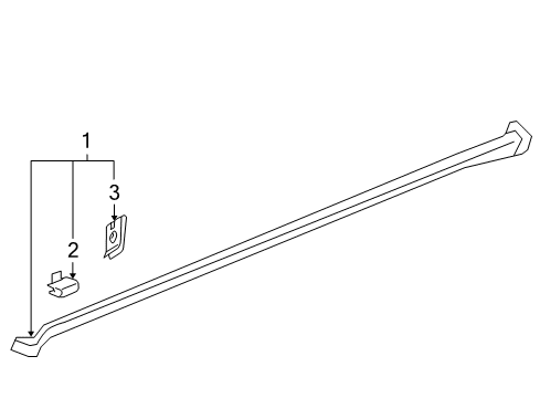 2009 Pontiac G6 Exterior Trim - Pillars, Rocker & Floor Diagram 3 - Thumbnail