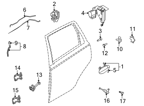 2009 Pontiac G3 Front Door, Electrical Diagram 4 - Thumbnail