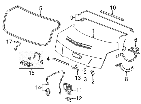 2017 Cadillac ATS Parking Aid Diagram 11 - Thumbnail