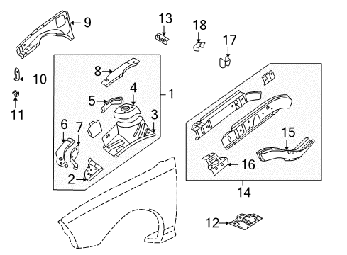 2005 Pontiac Sunfire Support, Engine Mount Rh Diagram for 22634856