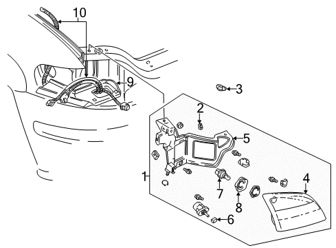 1997 Pontiac Trans Sport Bulbs Diagram