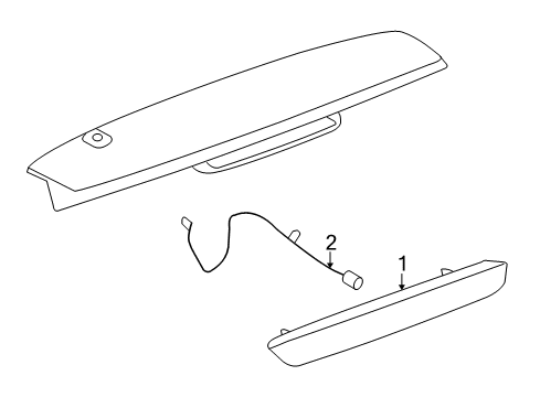 2013 Chevy Avalanche High Mount Lamps Diagram