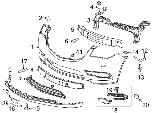 2014 Buick Enclave Front Bumper Diagram