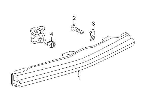 2024 Chevy Blazer High Mount Lamps Diagram