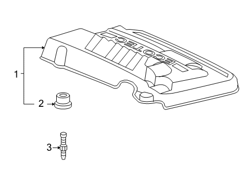 2008 Saturn Sky Engine Appearance Cover Diagram 1 - Thumbnail