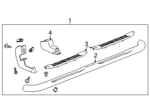 2014 Chevy Silverado 1500 Running Board Diagram 3 - Thumbnail