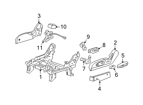 2006 Chevy Equinox Tracks & Components Diagram