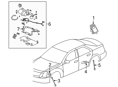 2005 Cadillac STS Ride Control Diagram