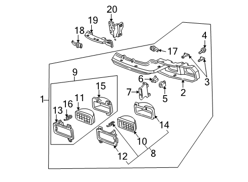 1997 Chevy Camaro Headlamps Diagram