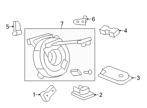 2016 GMC Acadia Air Bag Components Diagram 2 - Thumbnail