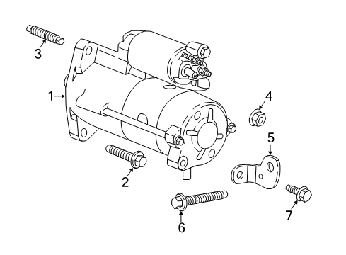 2022 GMC Terrain Starter, Electrical Diagram