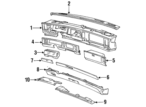 1992 Buick Park Avenue CLUSTER A Diagram for 16161164