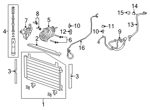 2008 Pontiac G8 Air Conditioner Diagram 1 - Thumbnail