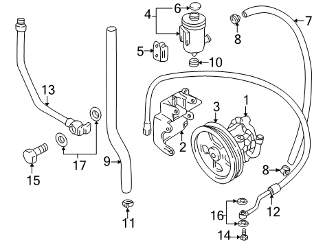 1999 Chevy Tracker Clamp, Inside Diameter:16 (On Esn) Diagram for 30023302