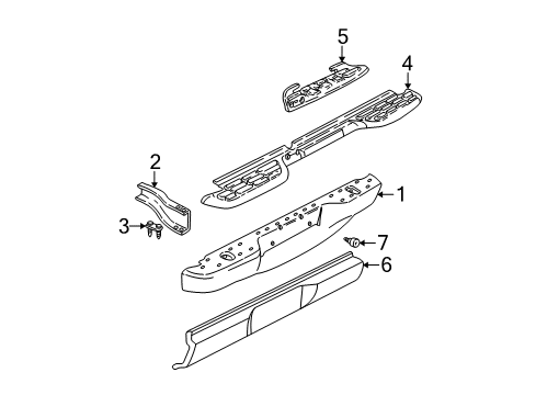 1999 GMC Sonoma Rear Bumper Diagram