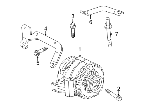 2004 Chevy Impala Alternator Diagram 2 - Thumbnail