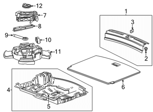 2020 Buick Encore GX Interior Trim - Rear Body Diagram 2 - Thumbnail