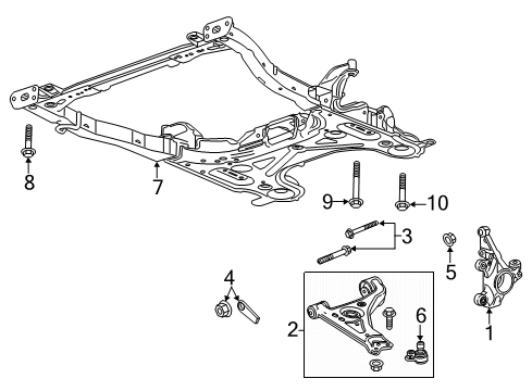 2021 Chevy Trax Front Suspension Components Diagram