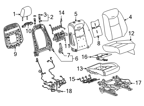 2021 Cadillac XT6 Heated Seats Diagram 4 - Thumbnail