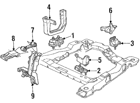 1992 Pontiac Trans Sport Engine Mounting Diagram