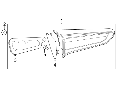 2024 Buick Encore GX Bracket, Rear Body Structure Stop Lp Diagram for 42713216