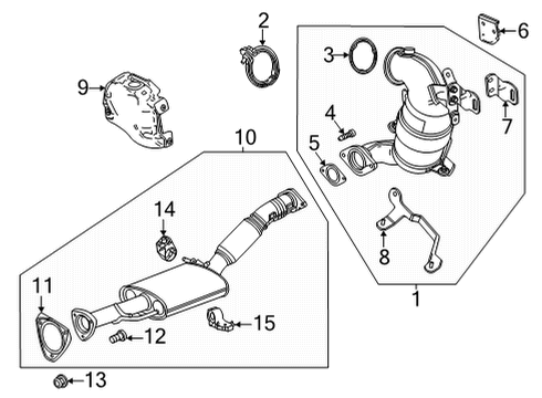 2023 Chevy Trailblazer Exhaust Components Diagram 1 - Thumbnail