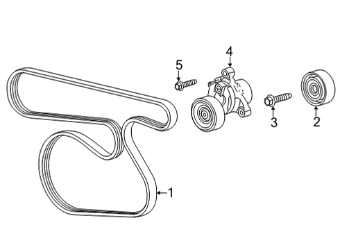 2022 GMC Sierra 1500 Belts & Pulleys  Diagram 2 - Thumbnail