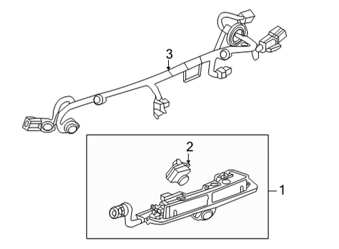 2023 Chevy Bolt EUV License Lamps Diagram