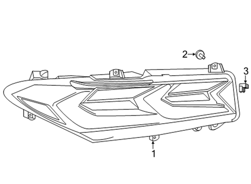 2020 Chevy Corvette Tail Lamps Diagram