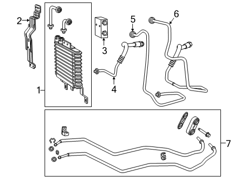 2014 Chevy SS Trans Oil Cooler Diagram