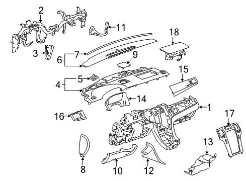 2011 Cadillac Escalade Grille, Side Window Defogger Outlet *Cocoa Diagram for 15813117