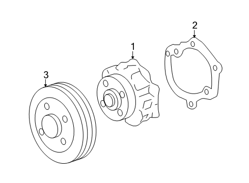 2019 Cadillac XTS Cooling System, Radiator, Water Pump, Cooling Fan Diagram 2 - Thumbnail